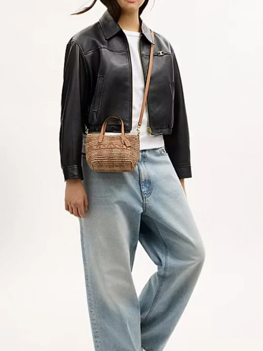 coach City Mini Tote Bag With Gingham Print ceu31